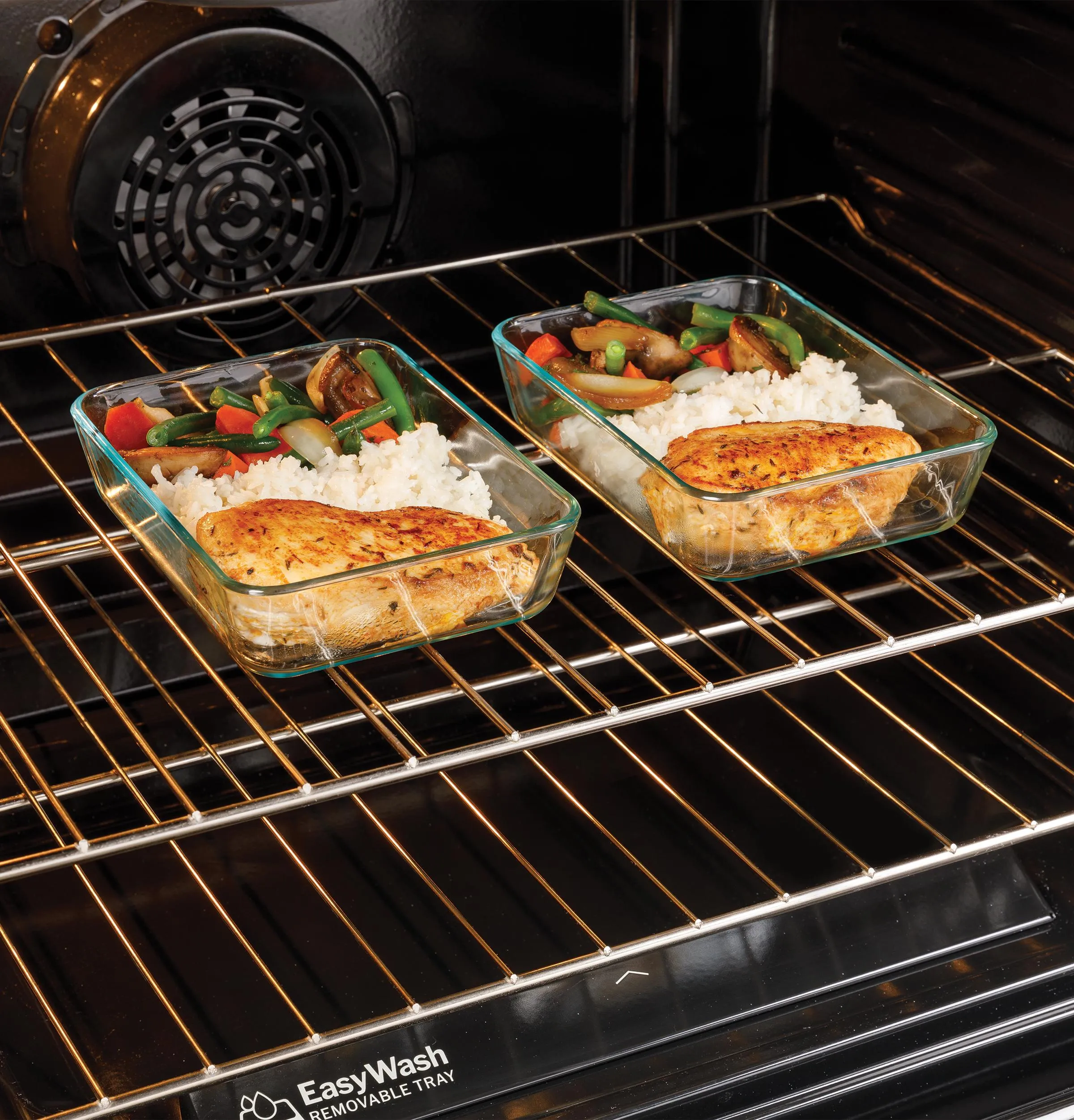 Ge Appliances GRS600AVFS Ge 30 Slide-In Electric Convection Range With No Preheat Air Fry And Easywash&#8482; Oven Tray
