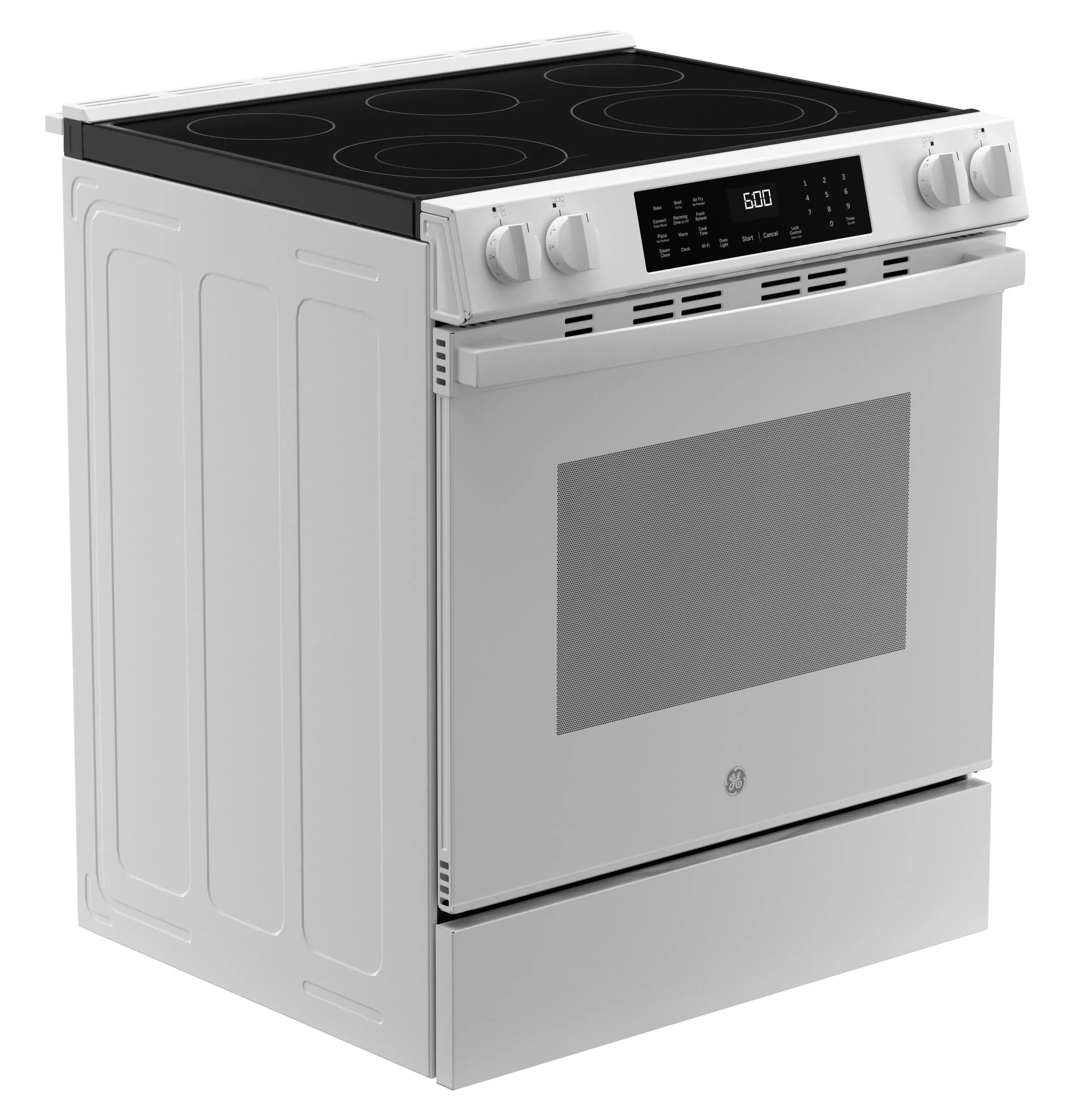 Ge Appliances GRS600AVWW Ge 30 Slide-In Electric Convection Range With No Preheat Air Fry And Easywash&#8482; Oven Tray