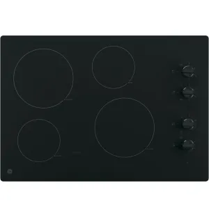 Ge Appliances JP3030DWBB Ge 30 Built-In Knob Control Electric Cooktop