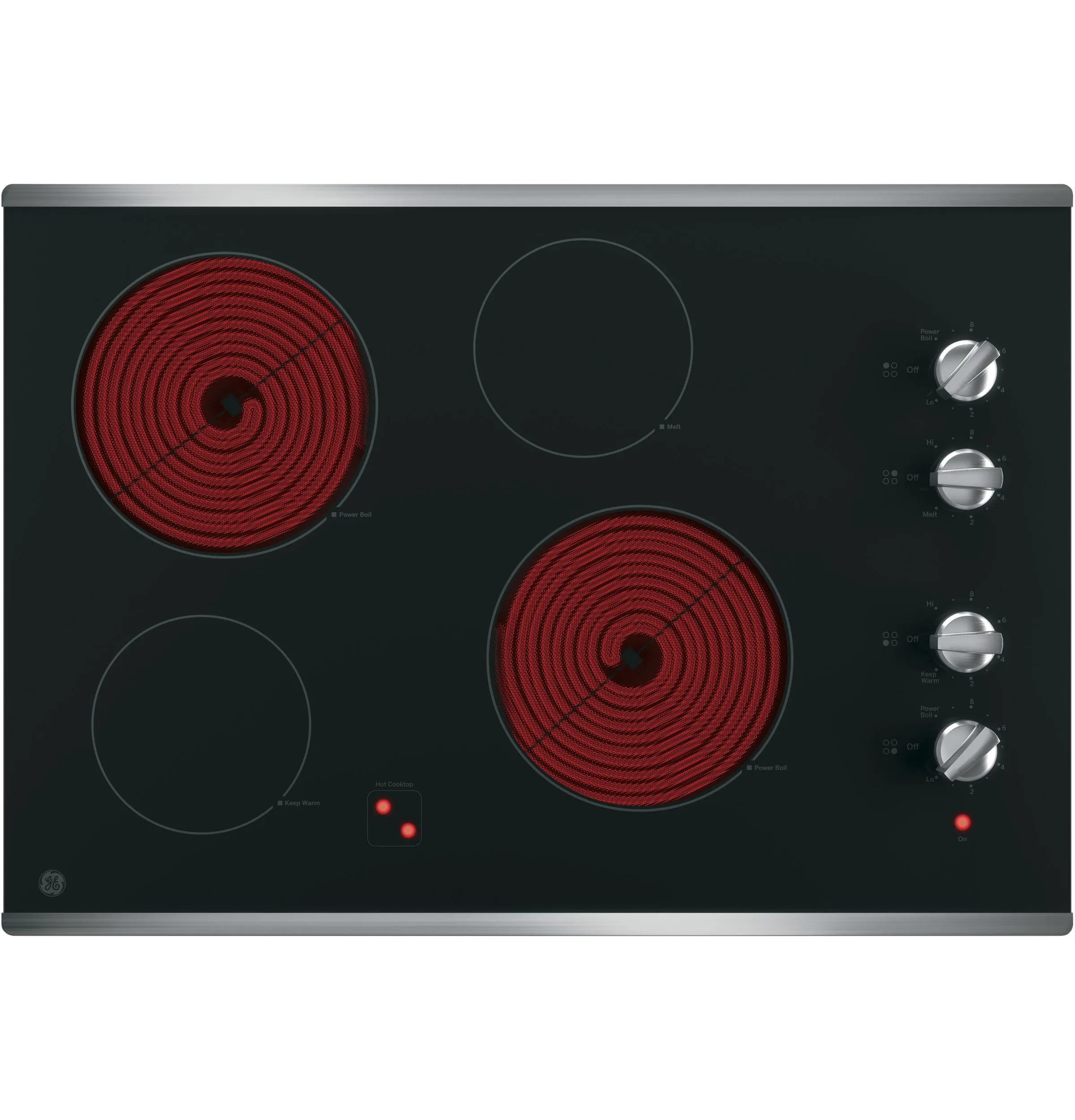 Ge Appliances JP3030SWSS Ge 30 Built-In Knob Control Electric Cooktop