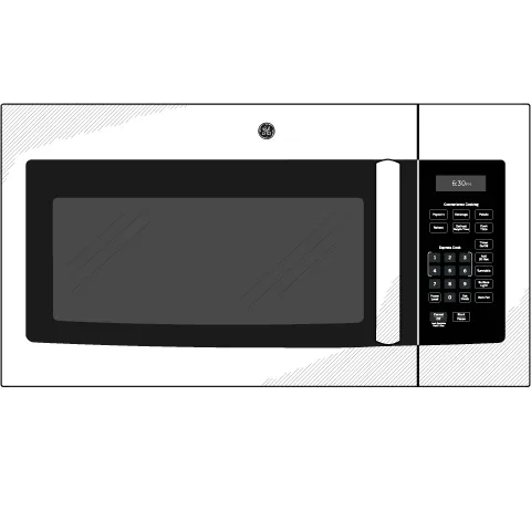 Ge Appliances JVM3160RTSS Ge 1.6 Cu. Ft. Over-The-Range Microwave Oven