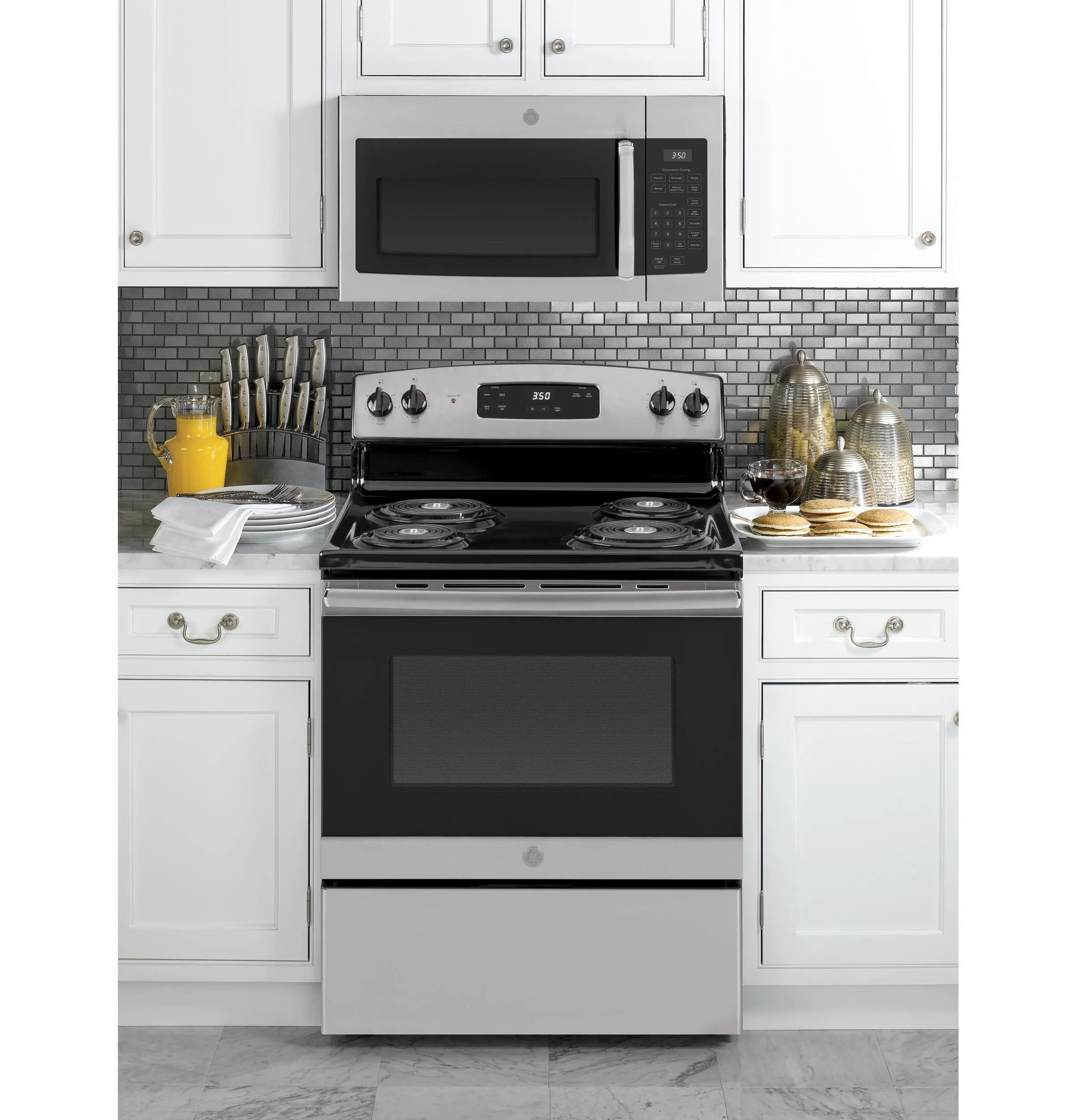 Ge Appliances JVM3160RTSS Ge 1.6 Cu. Ft. Over-The-Range Microwave Oven