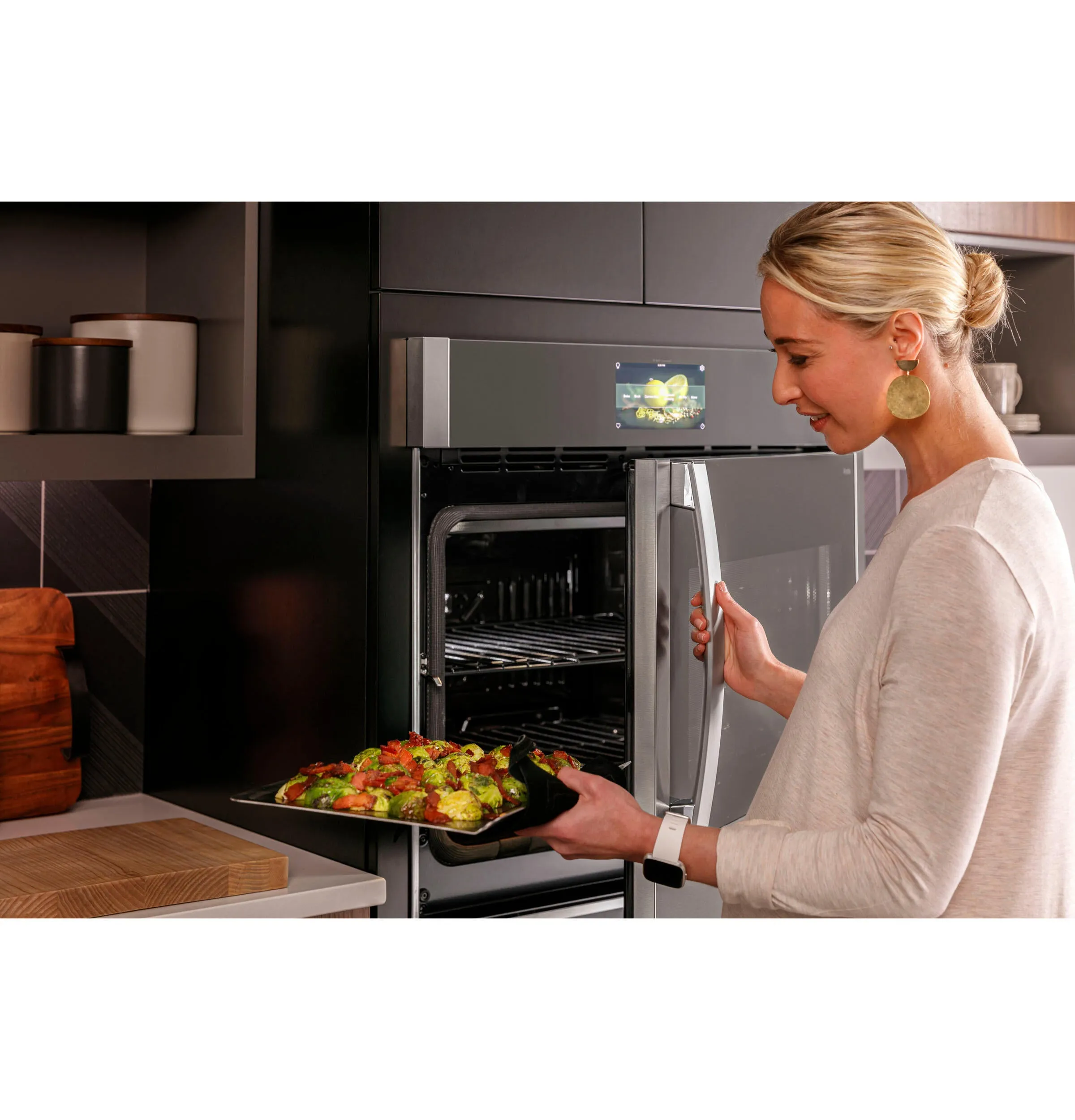 Ge Appliances PTS700LSNSS Ge Profile&#8482; 30 Smart Built-In Convection Single Wall Oven With Left-Hand Side-Swing Doors