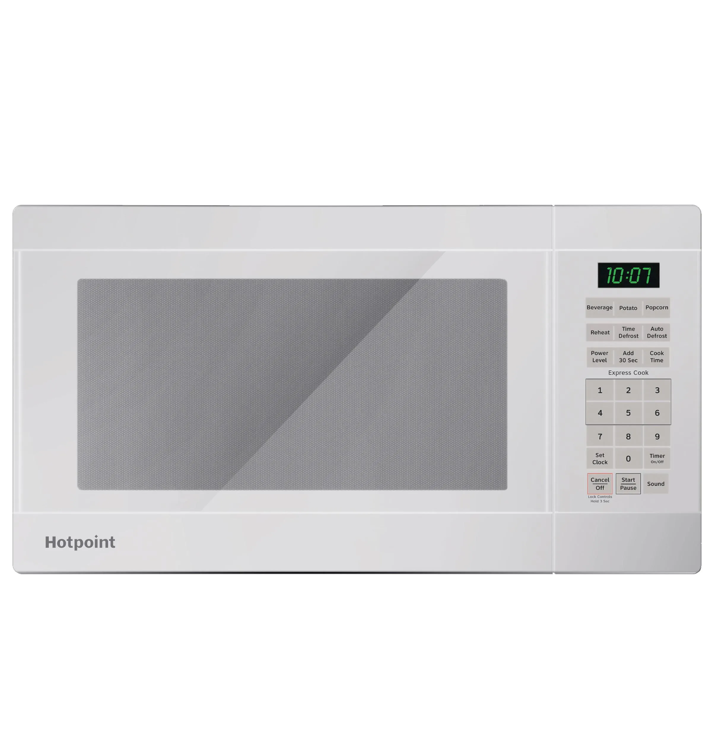 Hotpoint RES1072DTWW Hotpoint 0.7 Cu. Ft. Capacity Countertop Microwave Oven