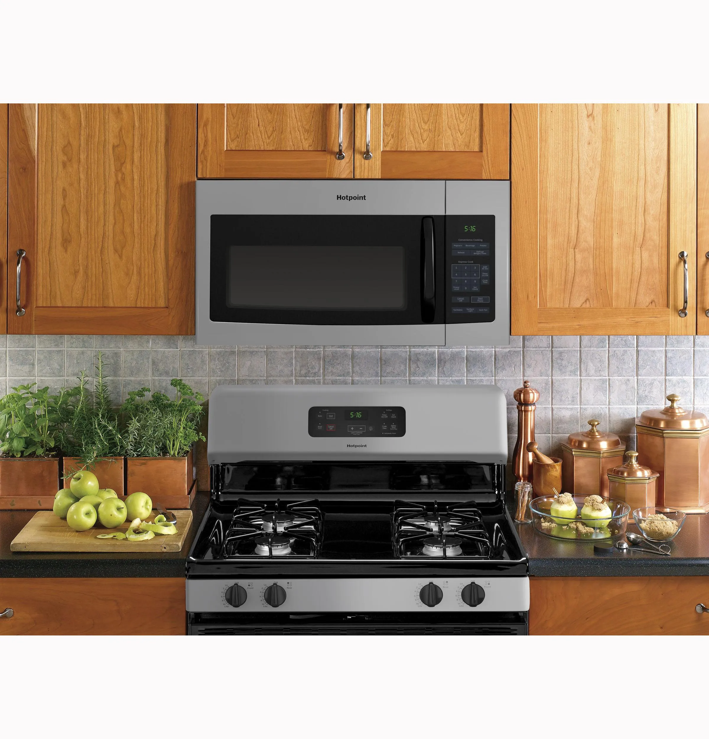 Hotpoint RVM5160MPSA Hotpoint 1.6 Cu. Ft. Over-The-Range Microwave Oven