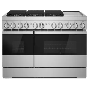 Jennair JDRP548HM Noir 48 Dual-Fuel Professional Range With Chrome-Infused Griddle