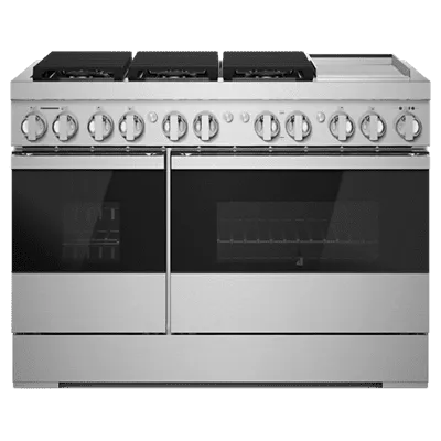 Jennair JDRP548HM Noir 48 Dual-Fuel Professional Range With Chrome-Infused Griddle