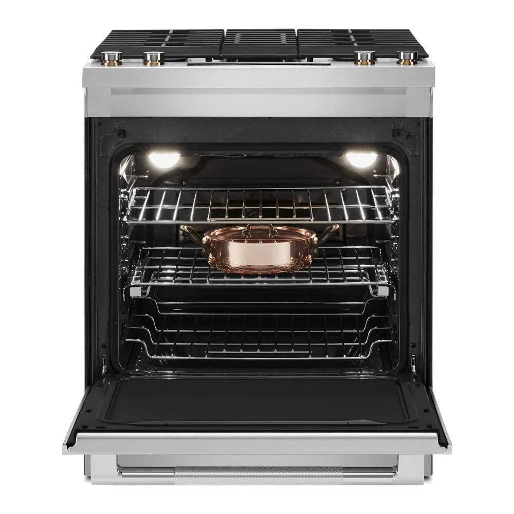 Jennair JDS1750ML 30 Dual-Fuel Downdraft Slide-In Range