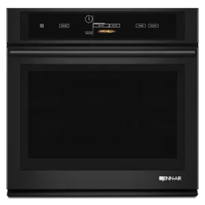 Jennair JJW3430DB Black Floating Glass 30 Single Wall Oven With V2 Vertical Dual-Fan Convection System