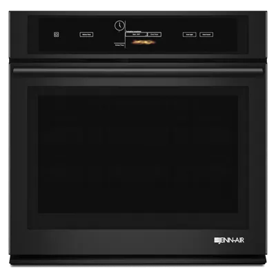 Jennair JJW3430DB Black Floating Glass 30 Single Wall Oven With V2 Vertical Dual-Fan Convection System