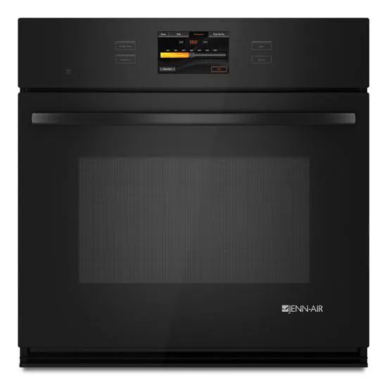 Jennair JJW3430WB Black Jenn-Air Single Wall Oven With V2&#8482; Vertical Dual-Fan Convection System. 30