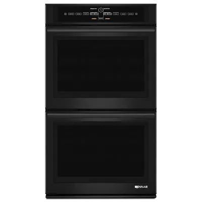 Jennair JJW3830DB Black Floating Glass 30 Double Wall Oven With V2 Vertical Dual-Fan Convection System