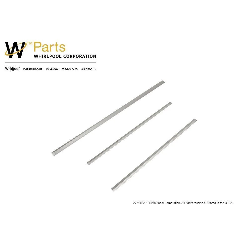 Jennair W10675028 Slide-In Range Trim Kit. Stainless Steel