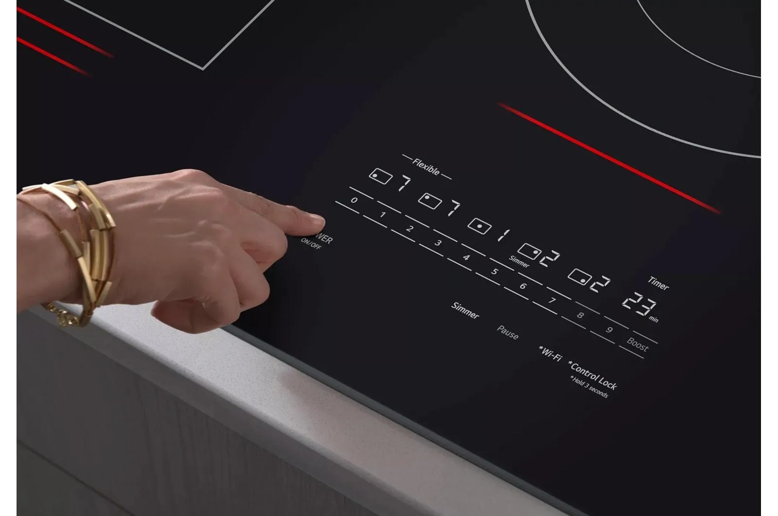 Lg CBIH3617BE 36 Smart Induction Cooktop With Ultraheat&#8482; 5.0Kw Element