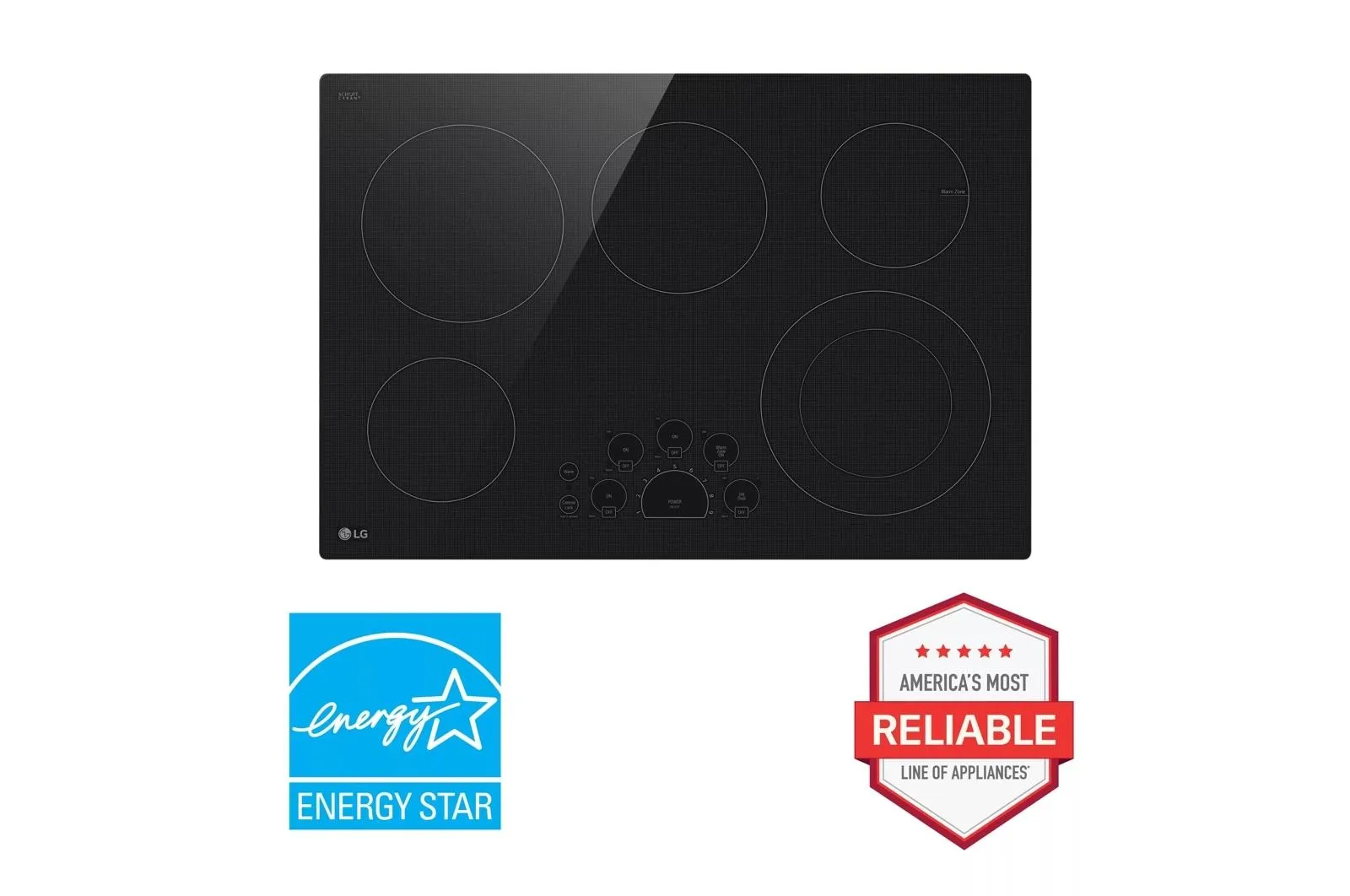 Lg LCE3010SBE 30 Electric Cooktop With Ultraheat&#8482; 3.0Kw Element