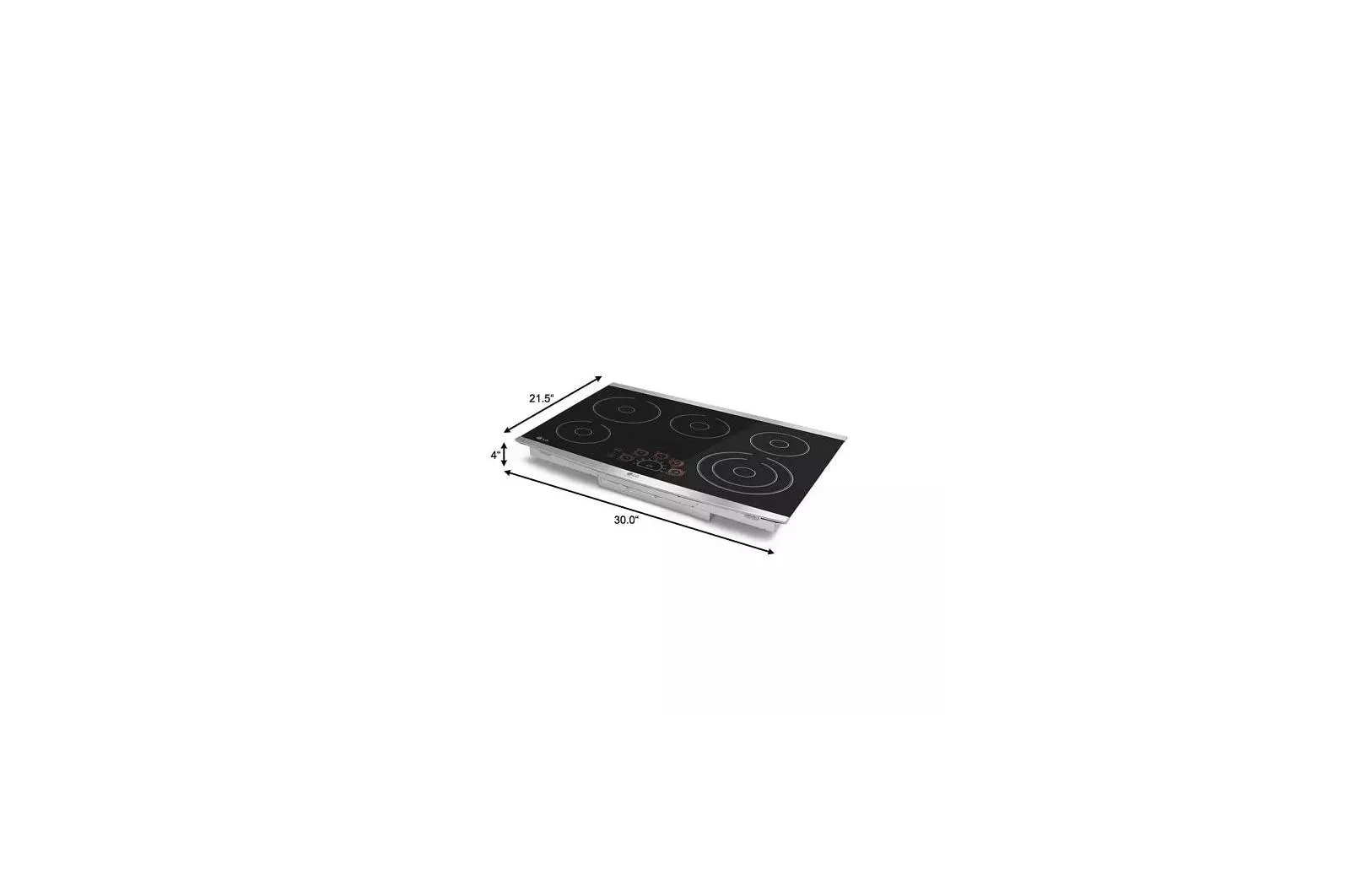 Lg LCE3010SBE 30 Electric Cooktop With Ultraheat&#8482; 3.0Kw Element