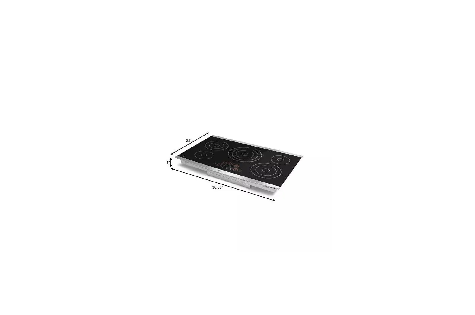 Lg LCE3610SBE 36 Electric Cooktop With Ultraheat&#8482; 3.0Kw Element