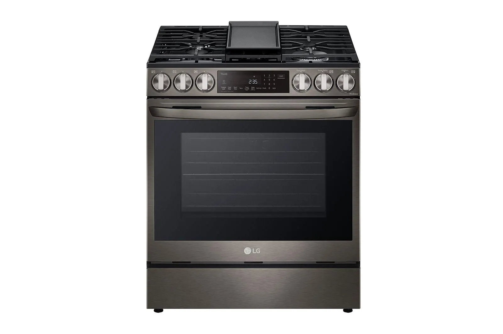 Lg LSDL6336D 6.3 Cu. Ft. Smart Wi-Fi Enabled Probake Convection Instaview Dual Fuel Slide-In Range With Air Fry