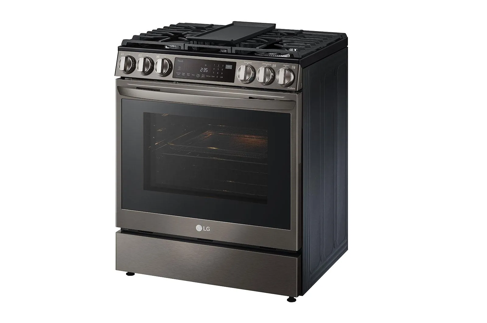 Lg LSDL6336D 6.3 Cu. Ft. Smart Wi-Fi Enabled Probake Convection Instaview Dual Fuel Slide-In Range With Air Fry