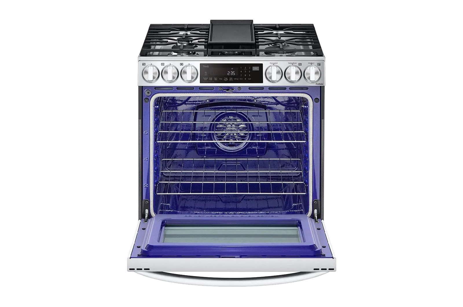 Lg LSDL6336F 6.3 Cu. Ft. Smart Wi-Fi Enabled Probake Convection Instaview Dual Fuel Slide-In Range With Air Fry