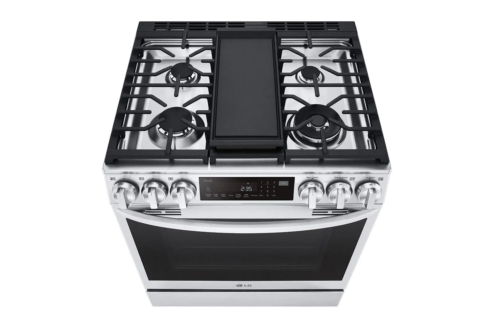 Lg LSDL6336F 6.3 Cu. Ft. Smart Wi-Fi Enabled Probake Convection Instaview Dual Fuel Slide-In Range With Air Fry