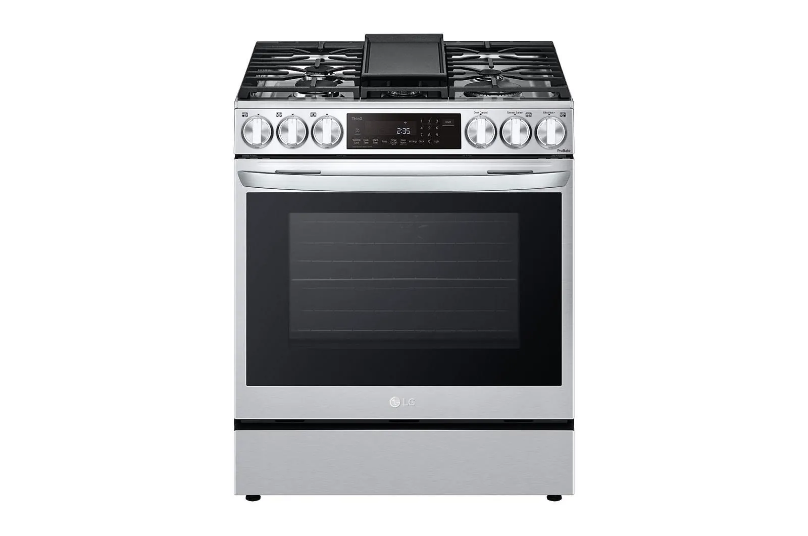Lg LSDL6336F 6.3 Cu. Ft. Smart Wi-Fi Enabled Probake Convection Instaview Dual Fuel Slide-In Range With Air Fry