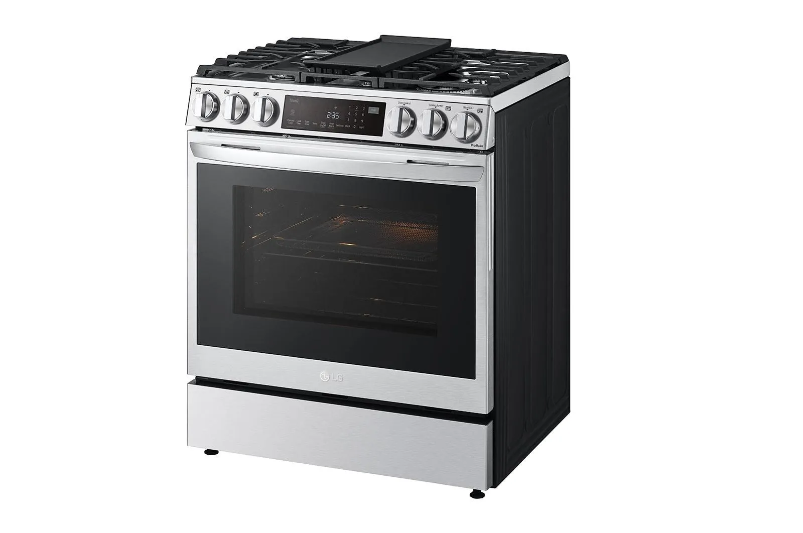 Lg LSDL6336F 6.3 Cu. Ft. Smart Wi-Fi Enabled Probake Convection Instaview Dual Fuel Slide-In Range With Air Fry