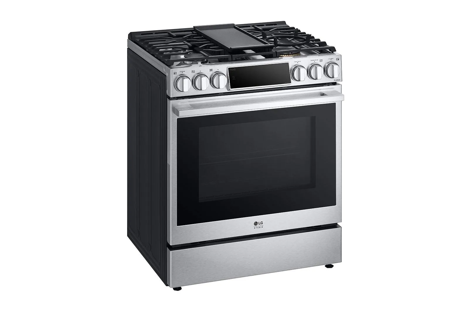 Lg LSDS6338F 6.3 Cu. Ft. Smart Wi-Fi Dual Fuel Slide-In Range With Probake Convection And Easyclean