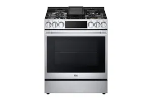 Lg LSDS6338F 6.3 Cu. Ft. Smart Wi-Fi Dual Fuel Slide-In Range With Probake Convection And Easyclean