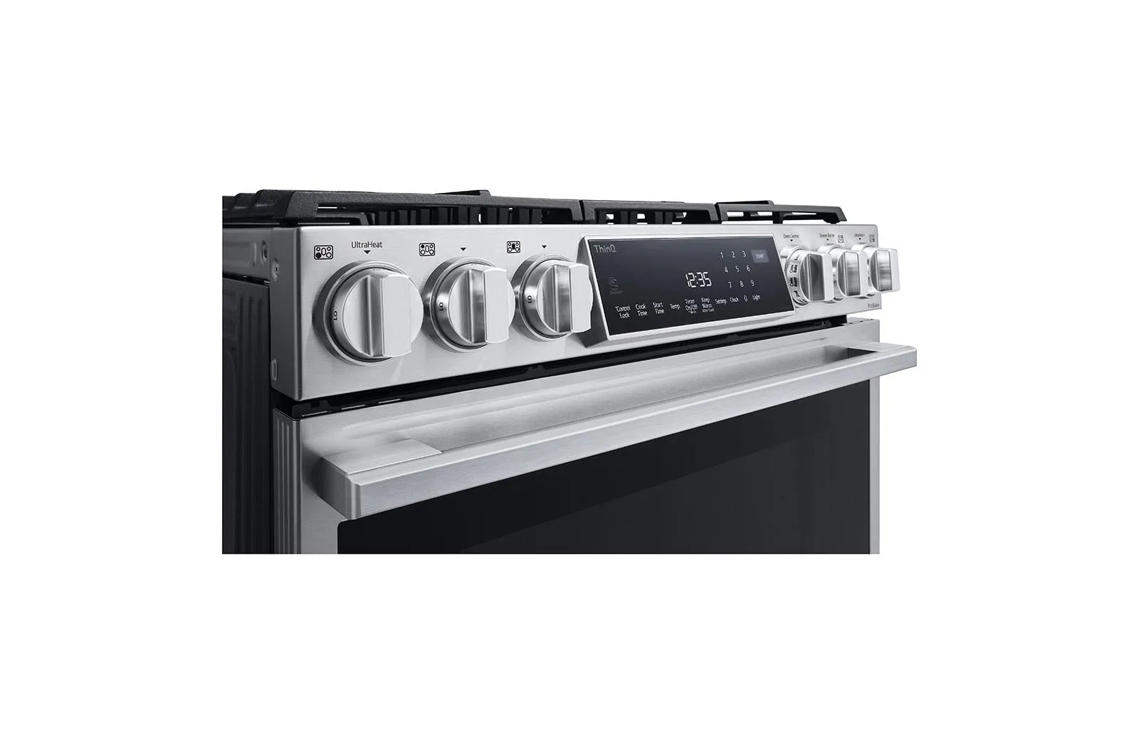 Lg LSDS6338F 6.3 Cu. Ft. Smart Wi-Fi Dual Fuel Slide-In Range With Probake Convection And Easyclean