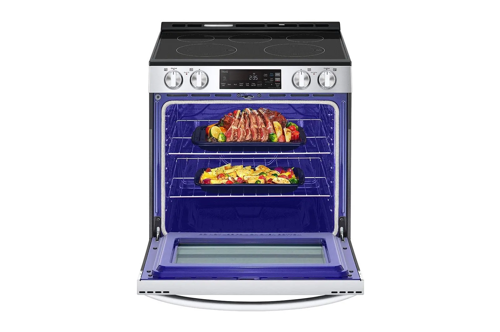 Lg LSEL6331F 6.3 Cu Ft. Smart Wi-Fi Enabled Electric Slide-In Range With Easyclean