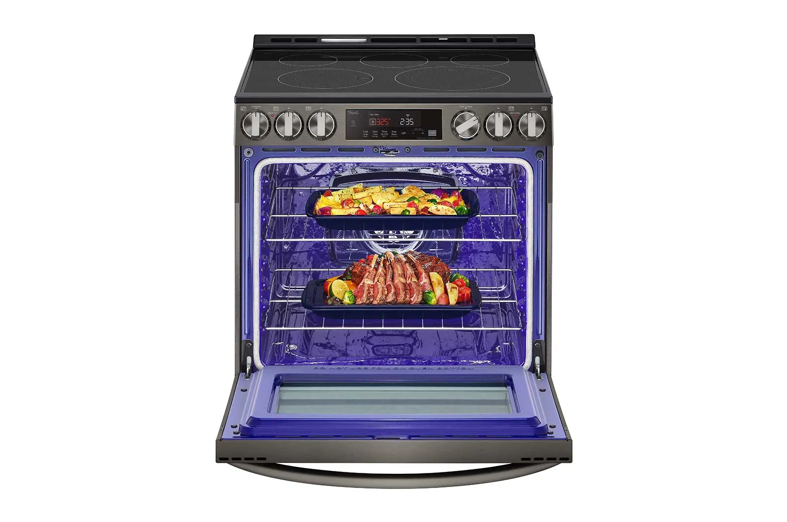 Lg LSEL6333D 6.3 Cu Ft. Smart Wi-Fi Enabled Fan Convection Electric Slide-In Range With Air Fry & Easyclean