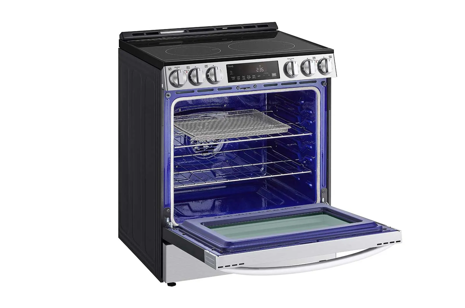 Lg LSEL6333F 6.3 Cu Ft. Smart Wi-Fi Enabled Fan Convection Electric Slide-In Range With Air Fry & Easyclean