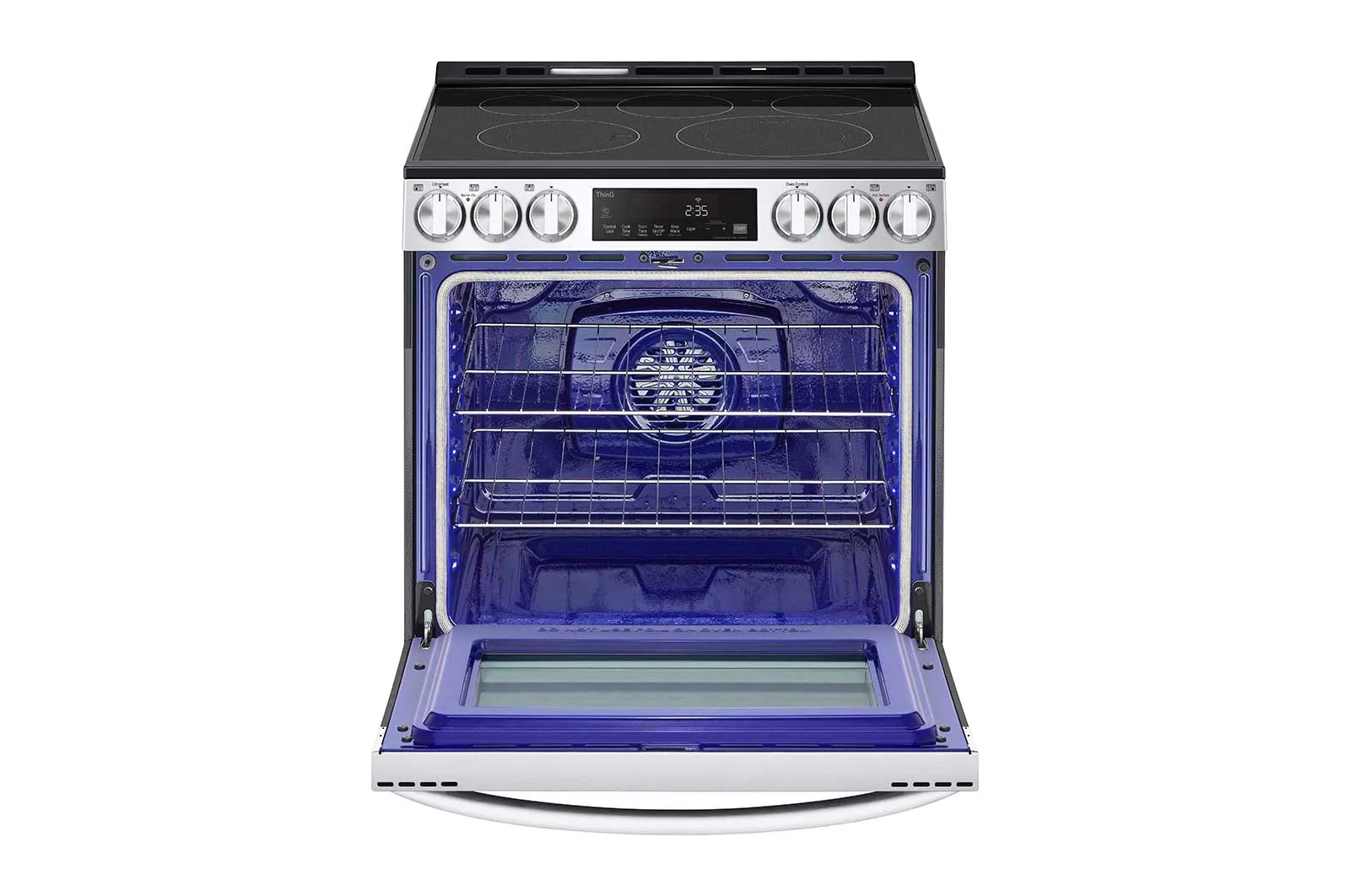 Lg LSEL6333F 6.3 Cu Ft. Smart Wi-Fi Enabled Fan Convection Electric Slide-In Range With Air Fry & Easyclean