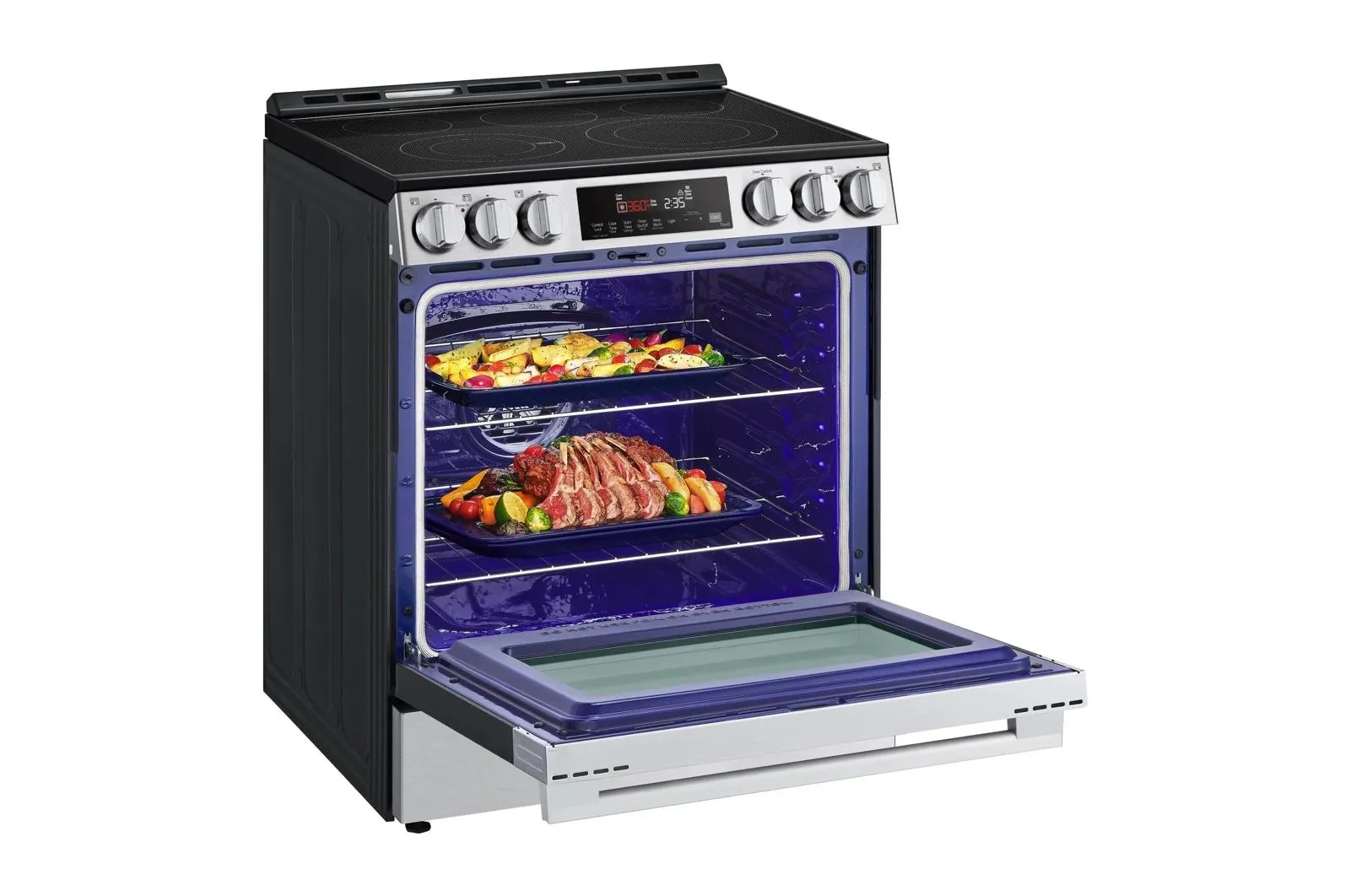 Lg LSEL6333XE 6.3 Cu Ft. Smart Electric Slide-In Range With Air Fry & Easyclean
