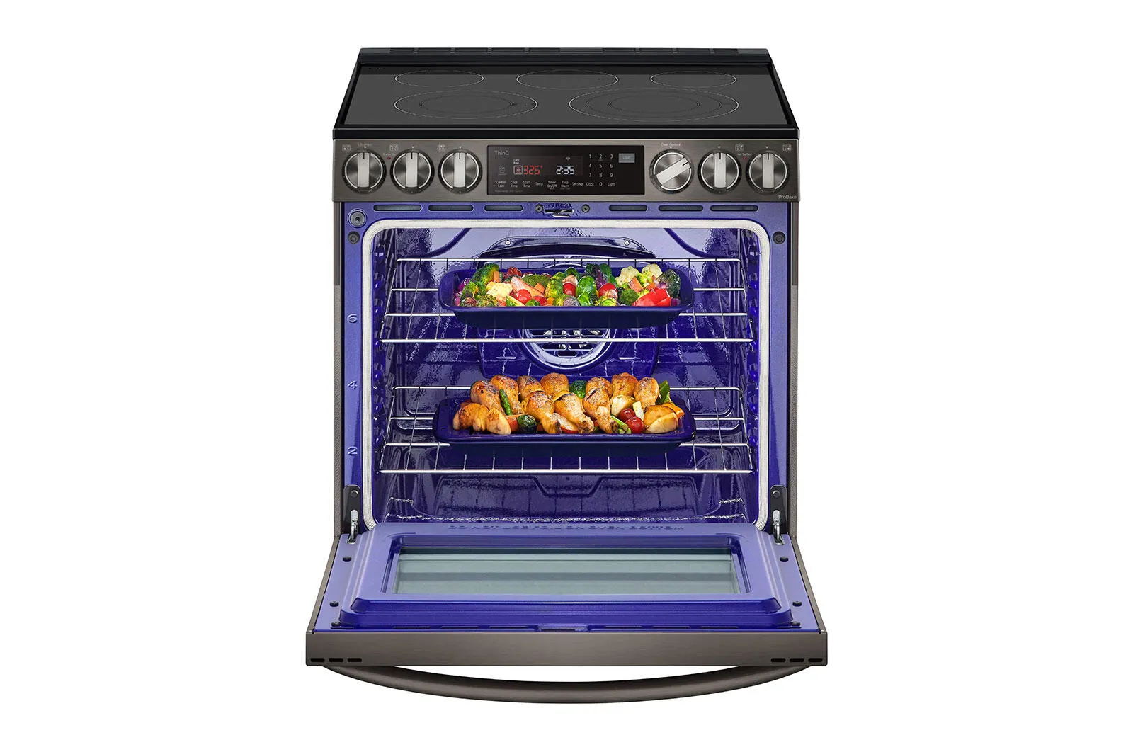 Lg LSEL6335D 6.3 Cu Ft. Smart Wi-Fi Enabled Probake Convection Instaview Electric Slide-In Range With Air Fry