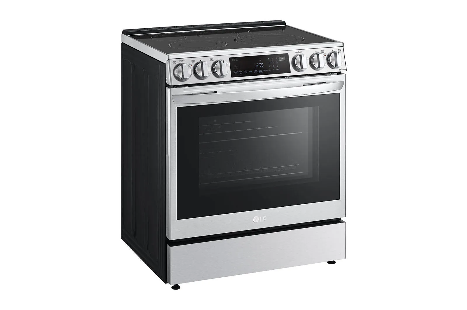 Lg LSEL6335F 6.3 Cu Ft. Smart Wi-Fi Enabled Probake Convection Instaview Electric Slide-In Range With Air Fry