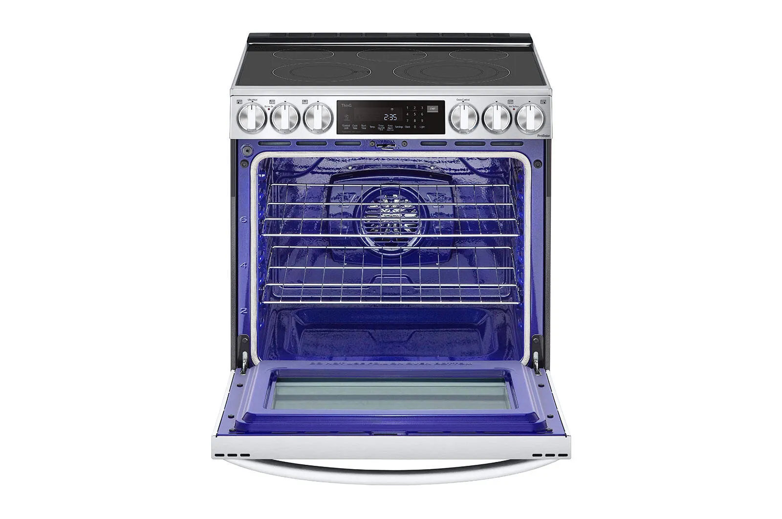 Lg LSEL6335F 6.3 Cu Ft. Smart Wi-Fi Enabled Probake Convection Instaview Electric Slide-In Range With Air Fry