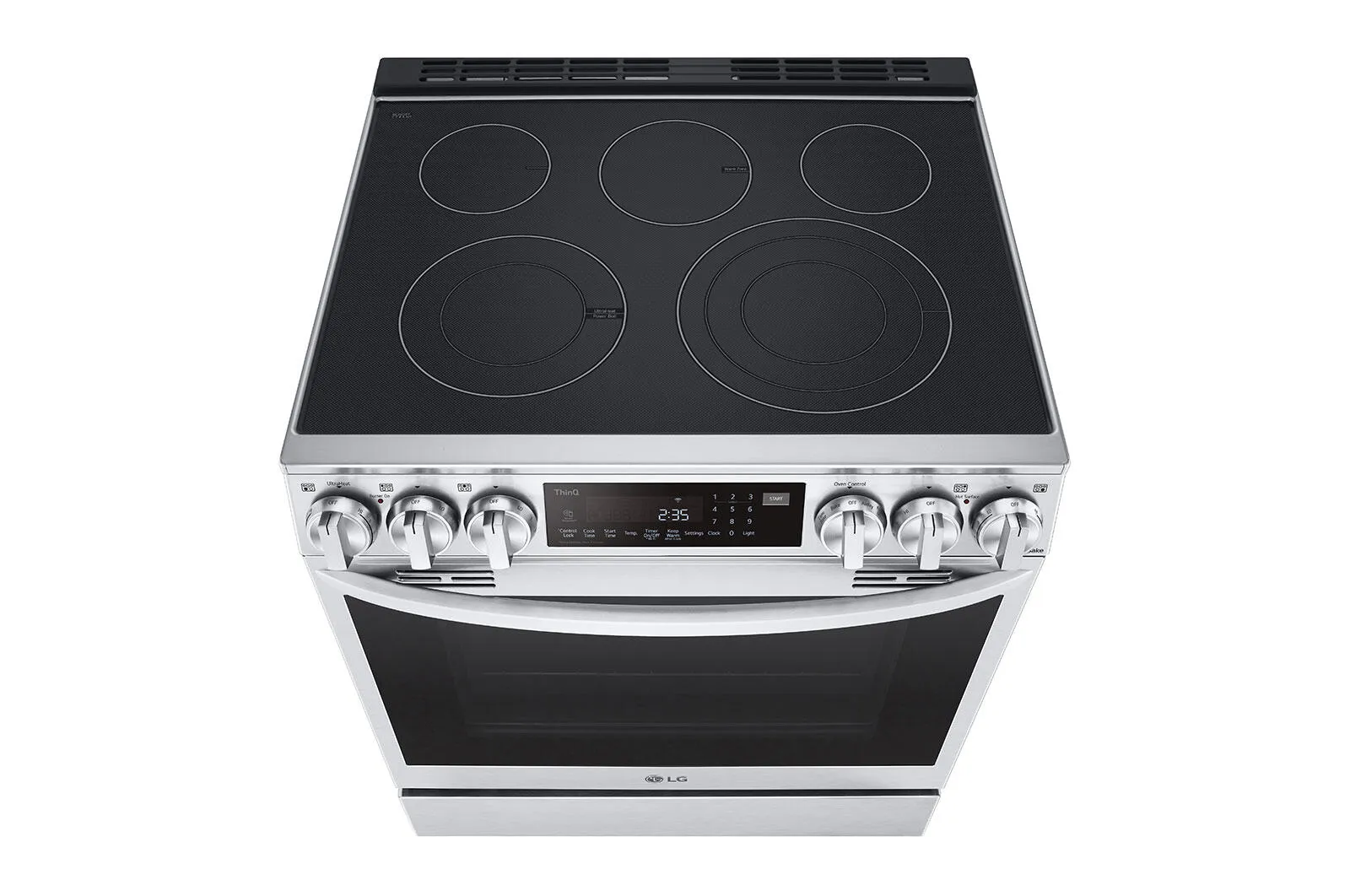 Lg LSEL6335F 6.3 Cu Ft. Smart Wi-Fi Enabled Probake Convection Instaview Electric Slide-In Range With Air Fry