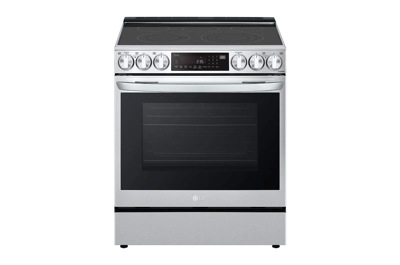 Lg LSEL6335F 6.3 Cu Ft. Smart Wi-Fi Enabled Probake Convection Instaview Electric Slide-In Range With Air Fry