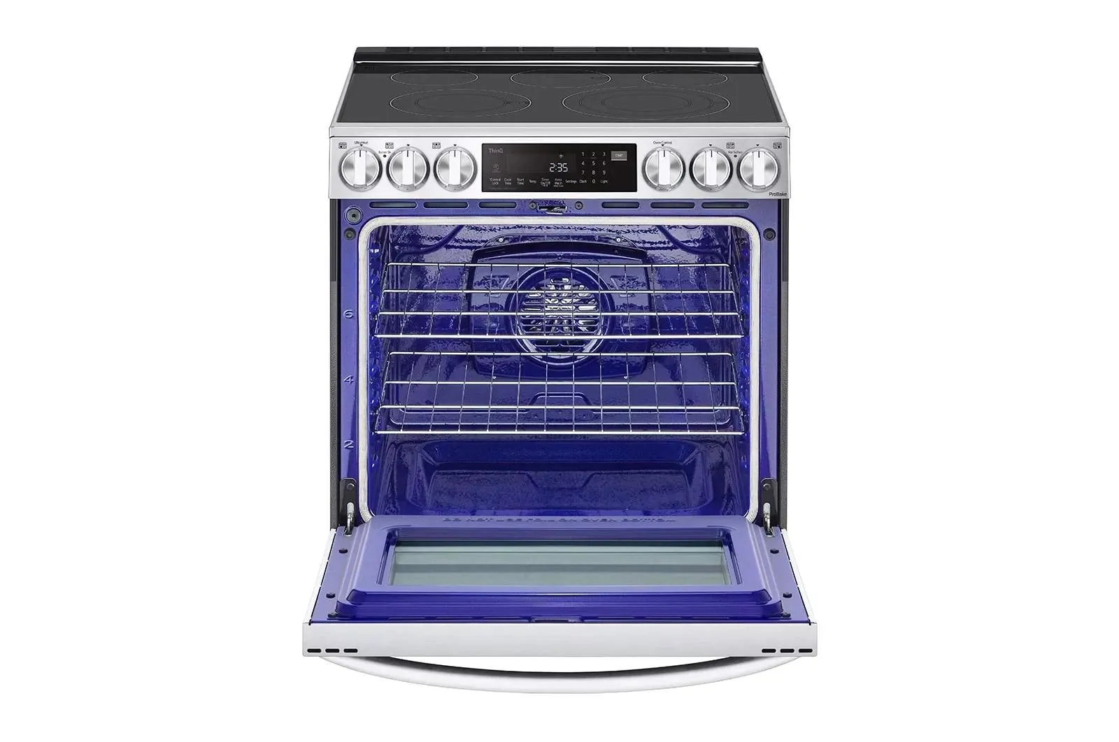 Lg LSEL6335FE 6.3 Cu Ft. Smart Wi-Fi Enabled Probake Convection Instaview Electric Slide-In Range With Air Fry