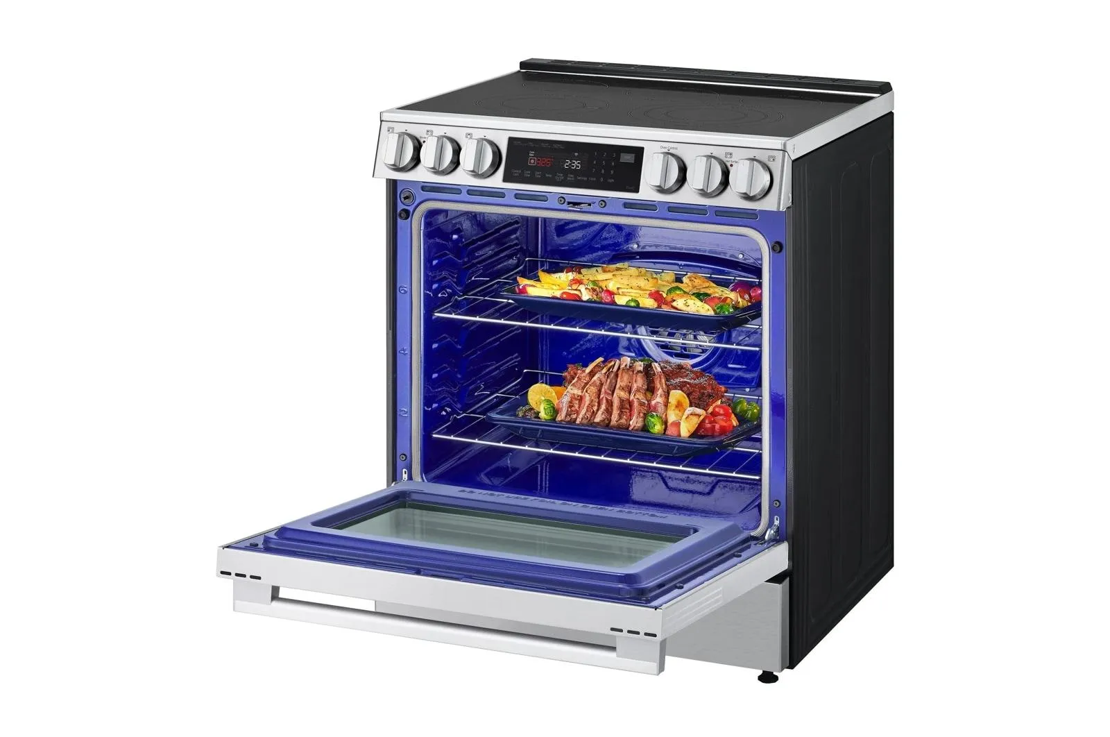 Lg LSEL6335XE 6.3 Cu. Ft. Smart Electric Slide-In Range With Instaview. Probake Convection. And Air Fry