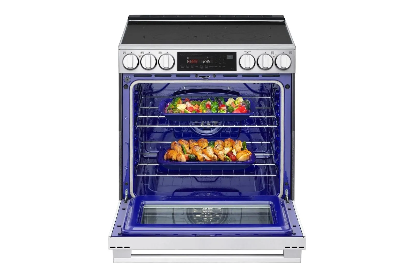 Lg LSEL6335XE 6.3 Cu. Ft. Smart Electric Slide-In Range With Instaview. Probake Convection. And Air Fry