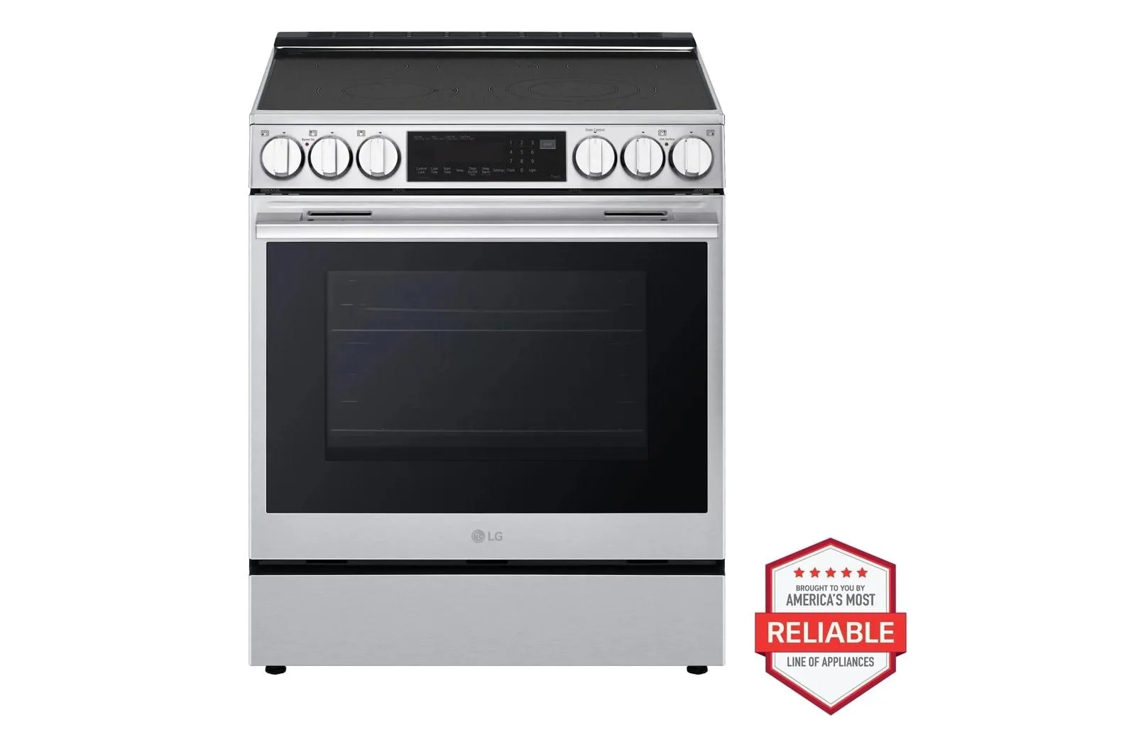 Lg LSEL6335XE 6.3 Cu. Ft. Smart Electric Slide-In Range With Instaview. Probake Convection. And Air Fry