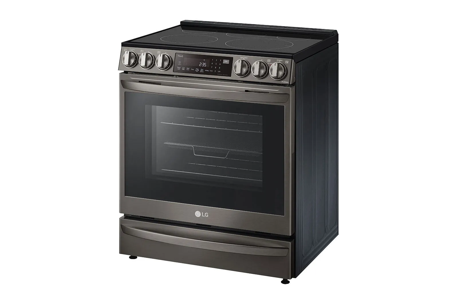 Lg LSEL6337D 6.3 Cu Ft. Smart Wi-Fi Enabled Probake Convection Instaview Electric Slide-In Range With Air Fry