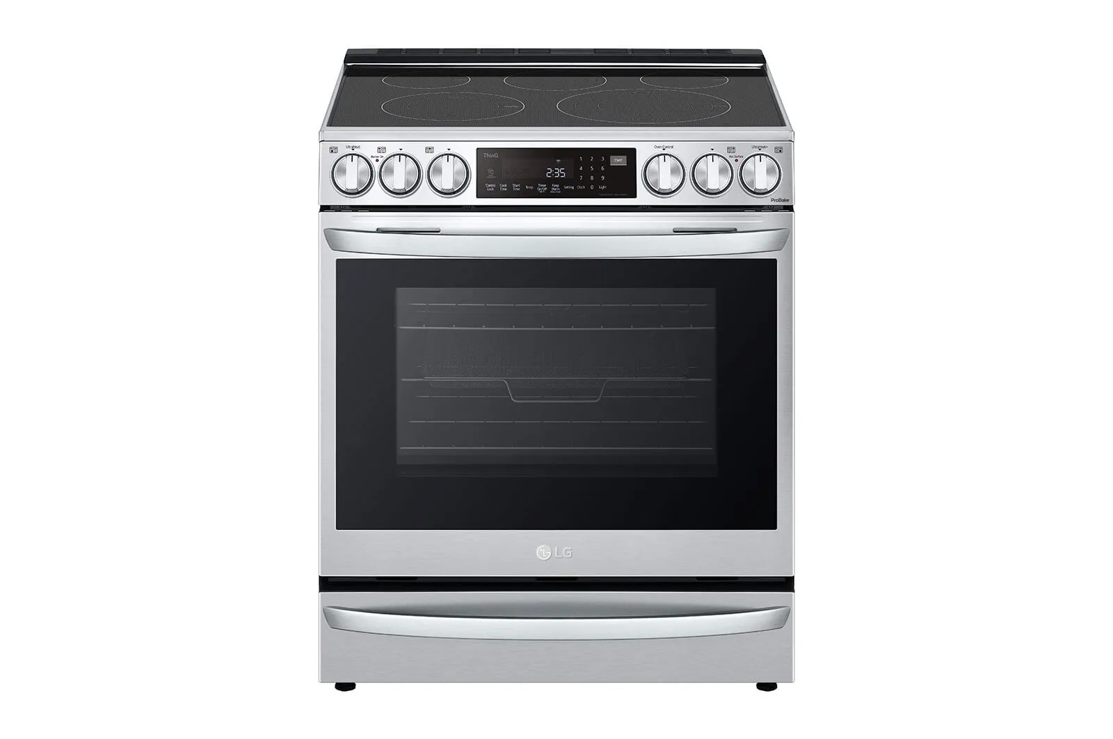 Lg LSEL6337F 6.3 Cu Ft. Smart Wi-Fi Enabled Probake Convection Instaview Electric Slide-In Range With Air Fry