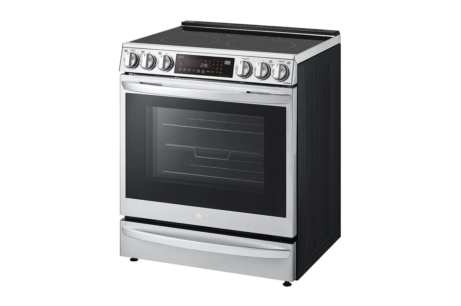 Lg LSEL6337F 6.3 Cu Ft. Smart Wi-Fi Enabled Probake Convection Instaview Electric Slide-In Range With Air Fry