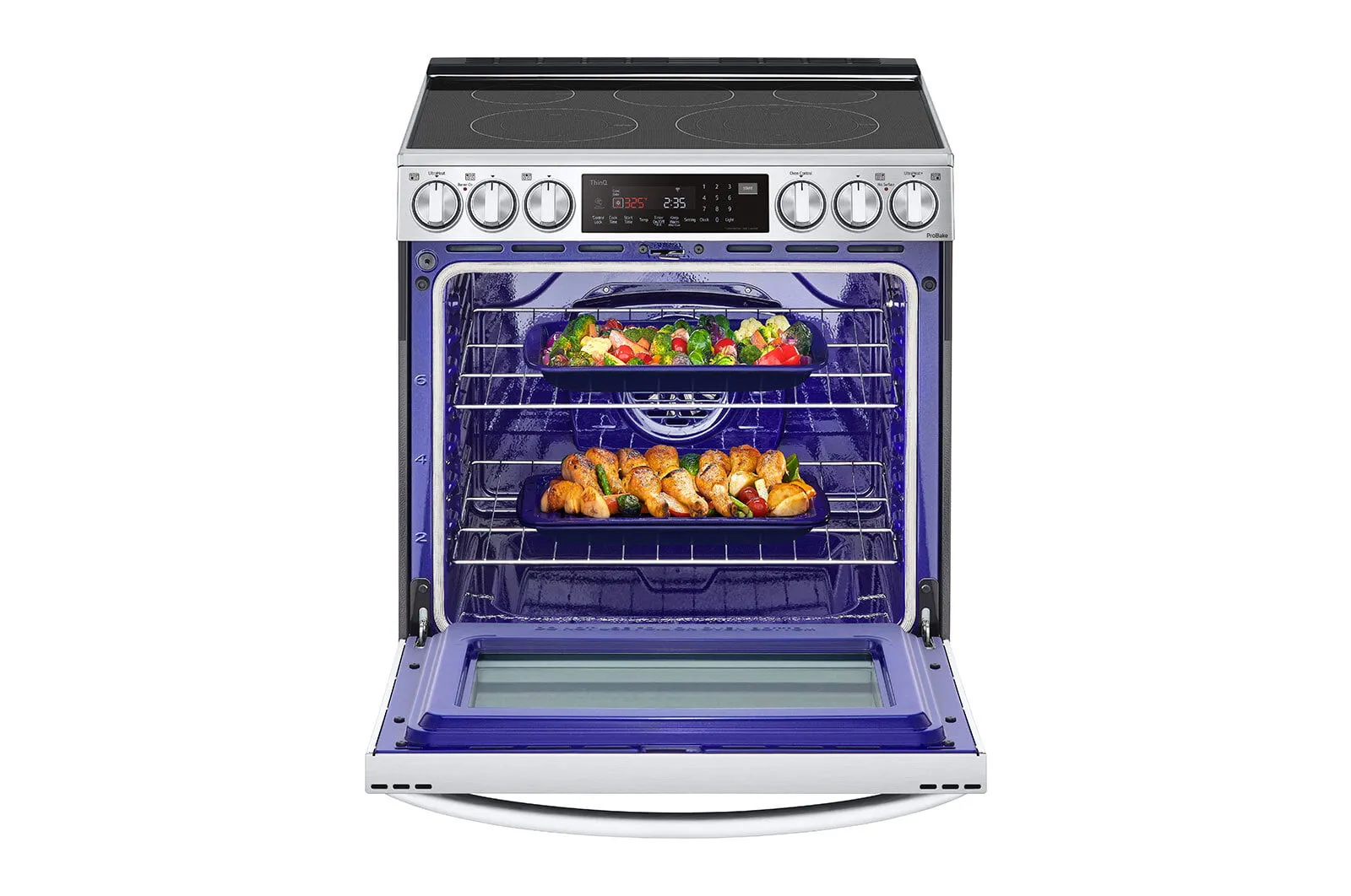 Lg LSEL6337F 6.3 Cu Ft. Smart Wi-Fi Enabled Probake Convection Instaview Electric Slide-In Range With Air Fry