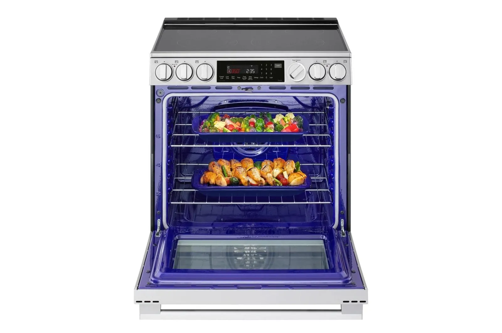Lg LSEL6337XE 6.3 Cu. Ft. Smart Electric Slide-In Range With Instaview. Probake Convection. And Air Fry