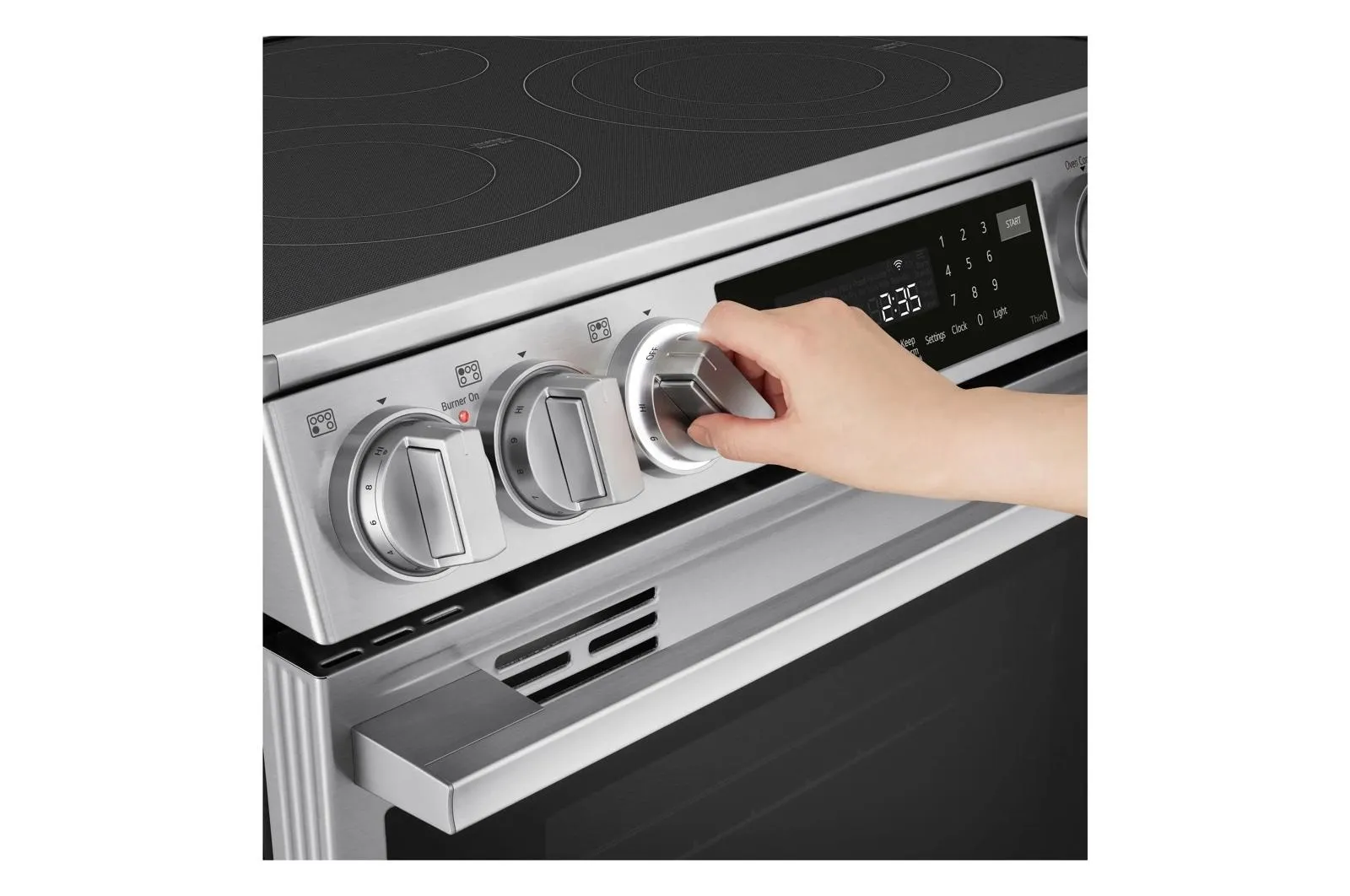Lg LSEL6337XE 6.3 Cu. Ft. Smart Electric Slide-In Range With Instaview. Probake Convection. And Air Fry
